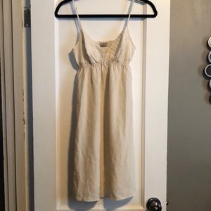 Aritzia 100% silk cream slip dress size XXS